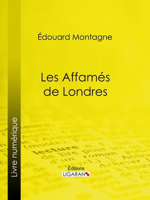 cover image of Les Affamés de Londres